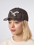 Бейсболка MITCHELL NESS арт. HP14949-PEACAMO Philadelphia Eagles NFL (серый / коричневый)
